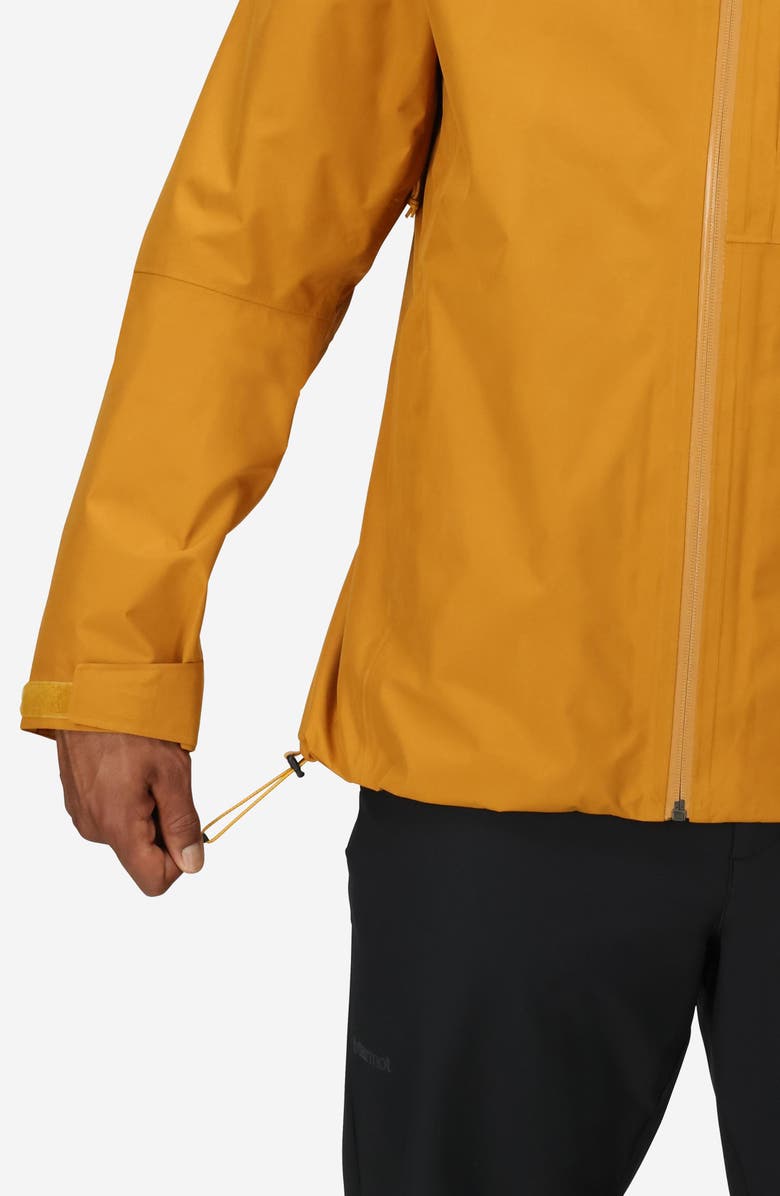 Marmot Waypoint Gore-Tex<sup>®</sup> Waterproof Hooded Jacket, Alternate, color, Honey Glaze