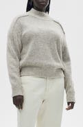 MANGO Perkins Mock Neck Sweater