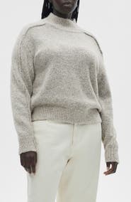 MANGO Perkins Mock Neck Sweater