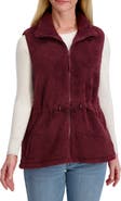Lucky Brand Faux Shearling Zip Front Vest