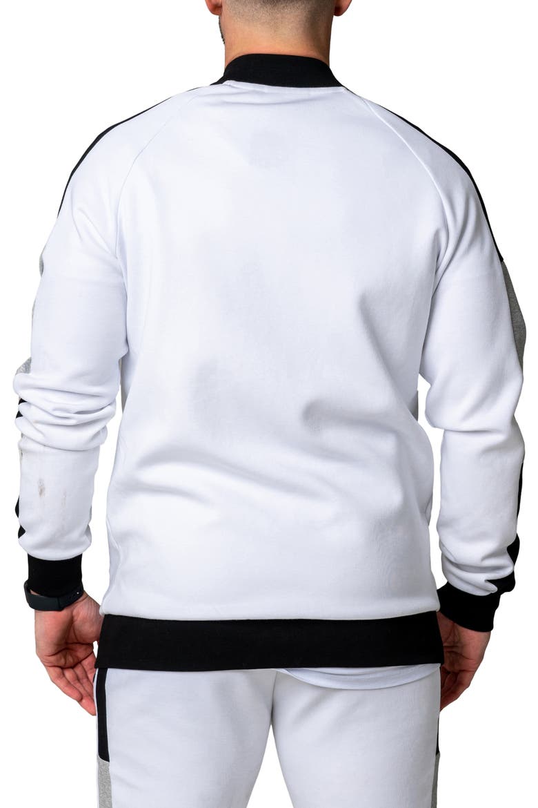 Legendary Stretch Cotton Zip-Up Jacket, Alternate, color, WHITE