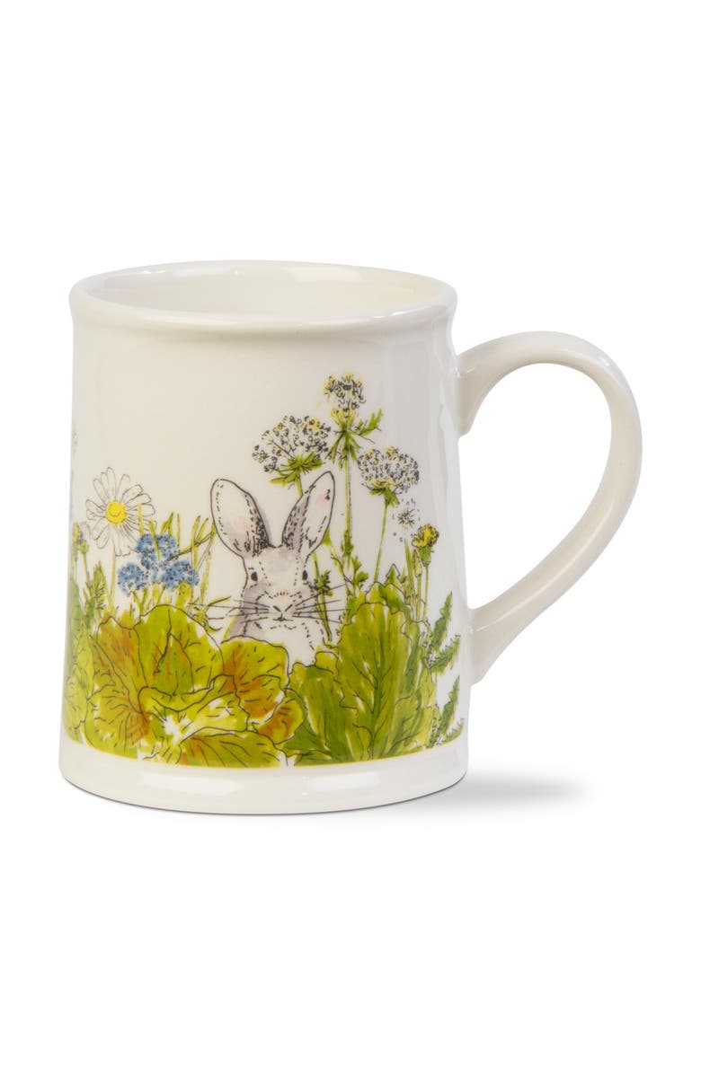 tag Garden Bunny Ceramic Mug Dishwasher Safe Drinkware Easter, Main, color, Green
