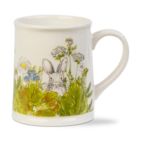 Garden Bunny Ceramic Mug Dishwasher Safe Drinkware Easter