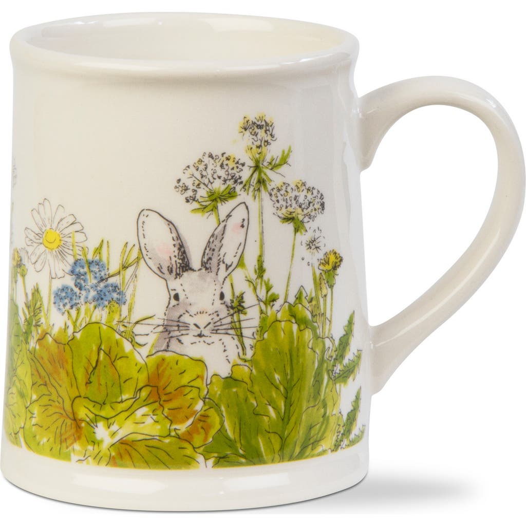 Tag Garden Bunny Ceramic Mug Dishwasher Safe Drinkware Easter In Green