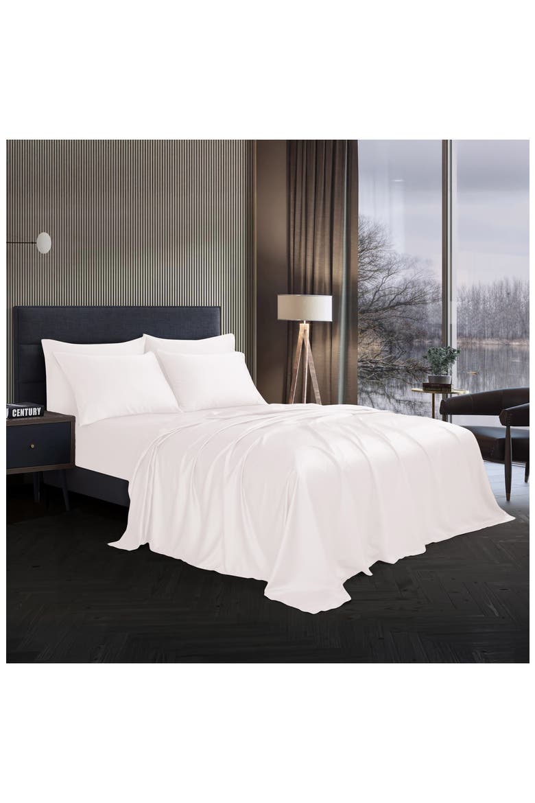 Solid Satin Deep Pocket 6-Piece Sheet Set, Alternate, color, WHITE