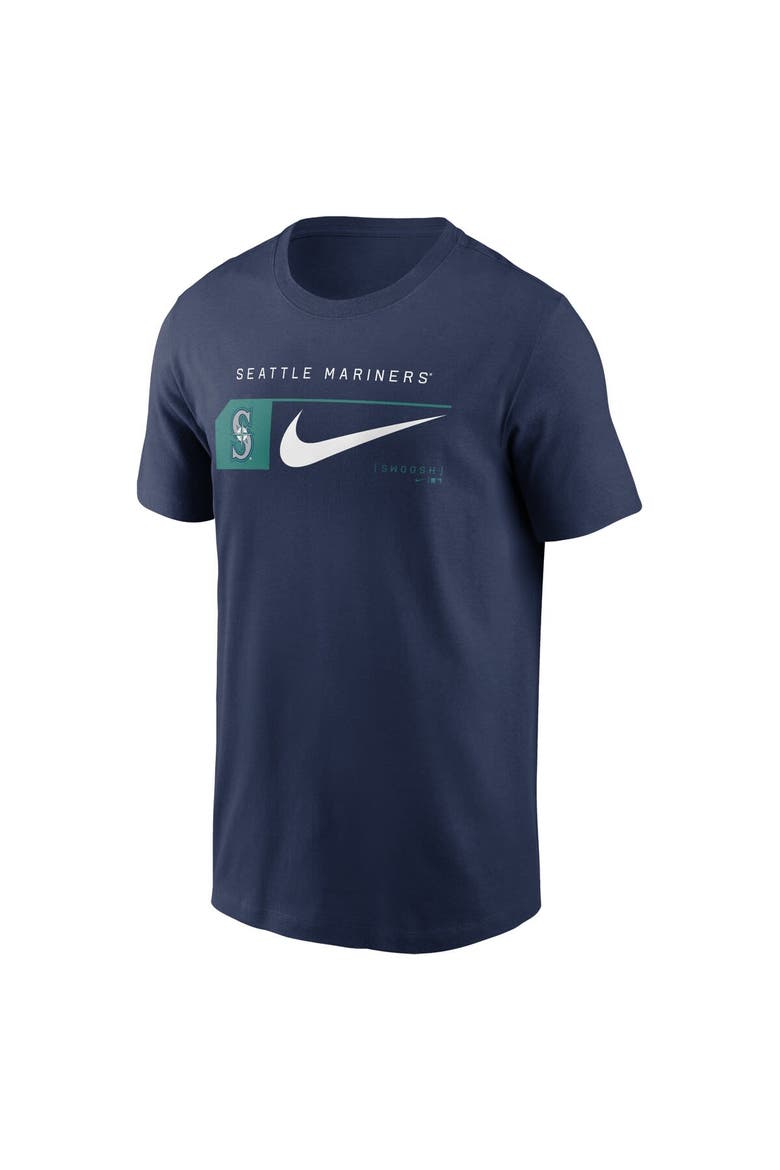 Men's Nike Navy Seattle Mariners Team Swoosh Lockup T-Shirt, Alternate, color, Navy