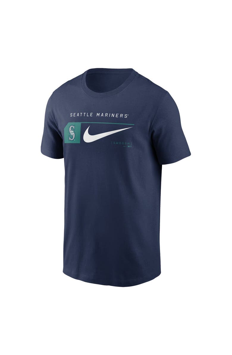 Nike Men's Nike Navy Seattle Mariners Team Swoosh Lockup T-Shirt, Alternate, color, Navy