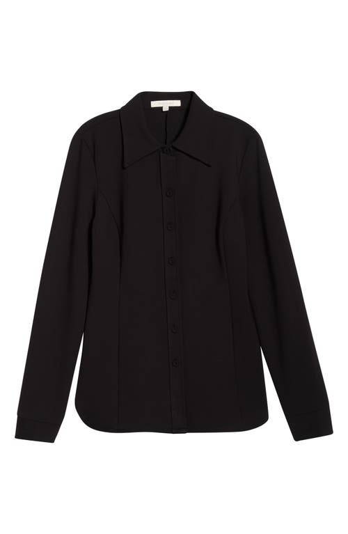Favorite Daughter The Call Me Back Button-up Blouse In Black