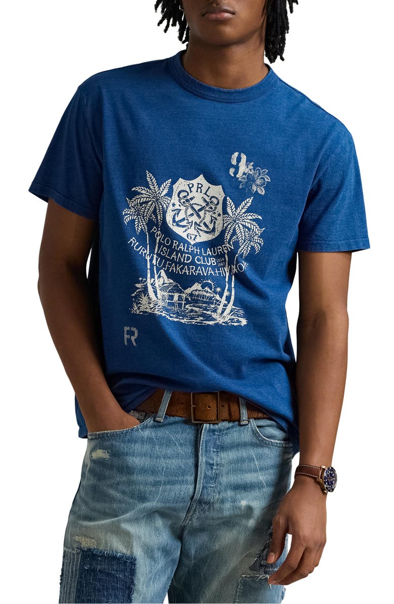 Polo Ralph Lauren Classic Fit Cotton Jersey Graphic T-Shirt, Main, color, 