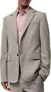 Burberry Check Wool Linen Blend Sloane Tailored Jacket
