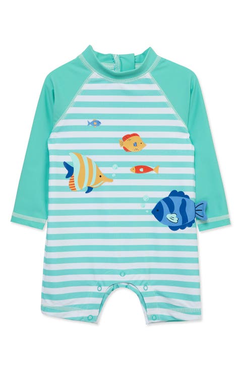 Fish Long Sleeve Rashguard Suit (Baby)