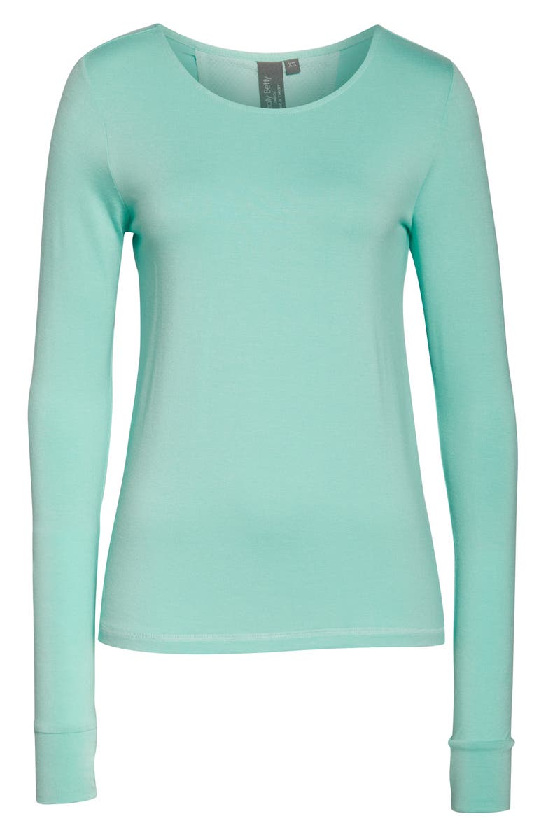 Sweaty Betty Enchant Drape Back Long Sleeve Yoga Tee, Alternate, color, 