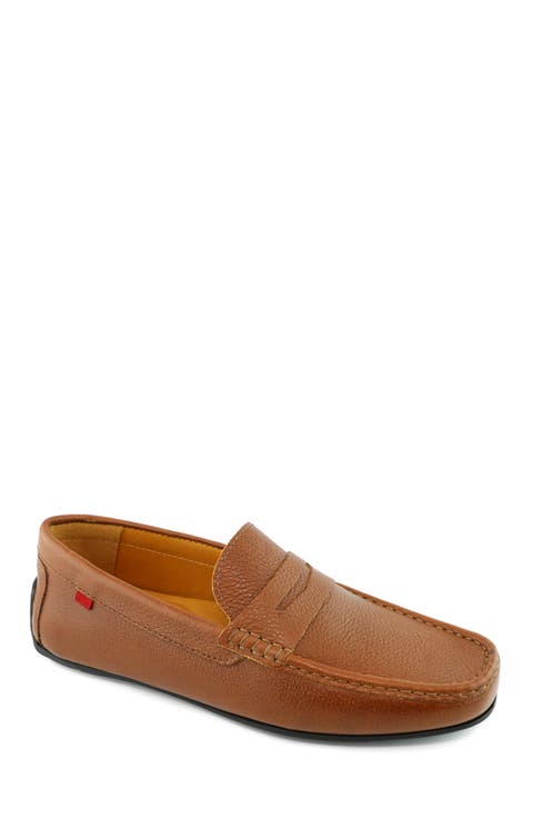 West Village Leather Slip on Penny Loafer