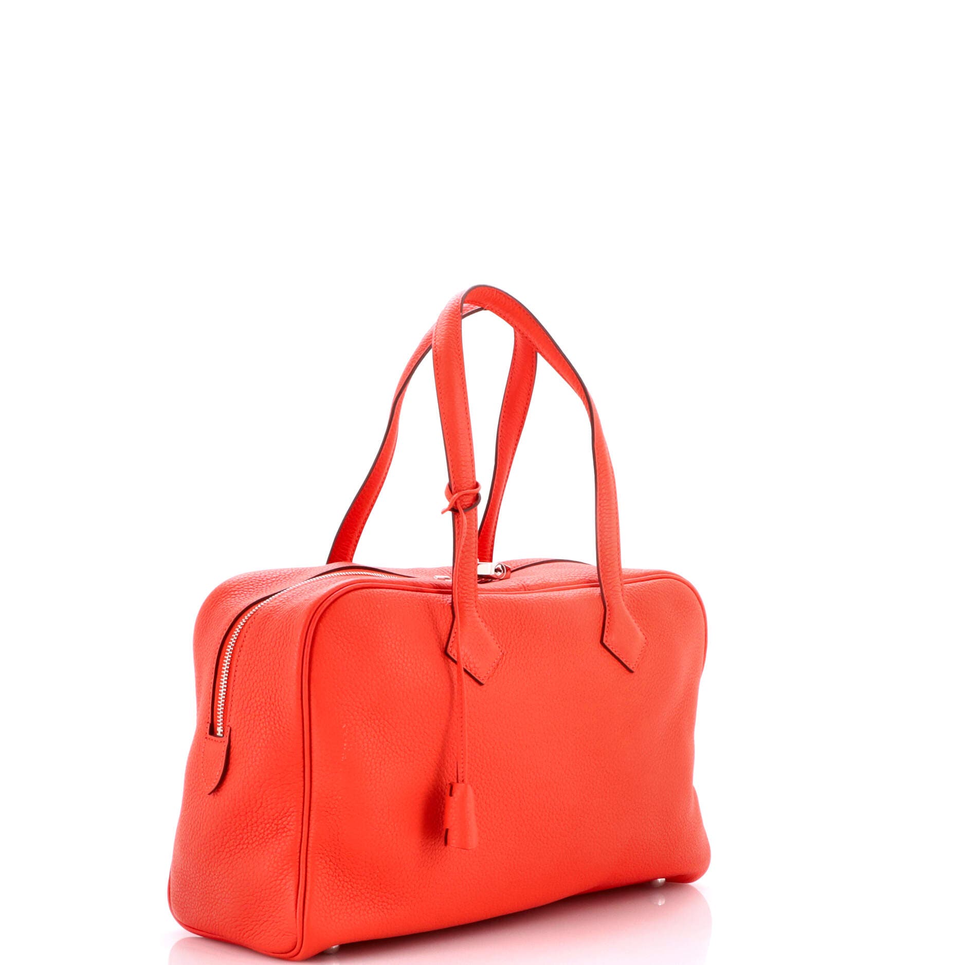 Pre-Owned Hermes Victoria II Bag Clemence 35, Alternate, color, Rouge Pivoine