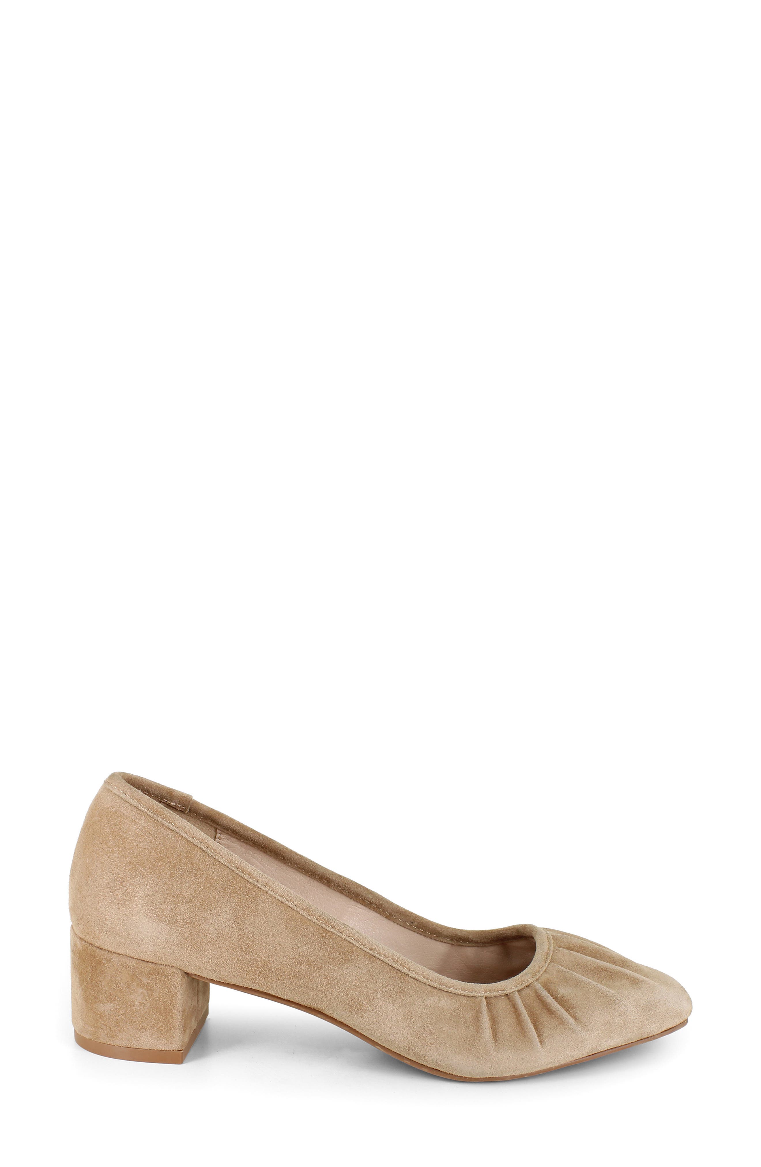 Jade Suede Pump, Alternate, color, GOLDEN BROWN