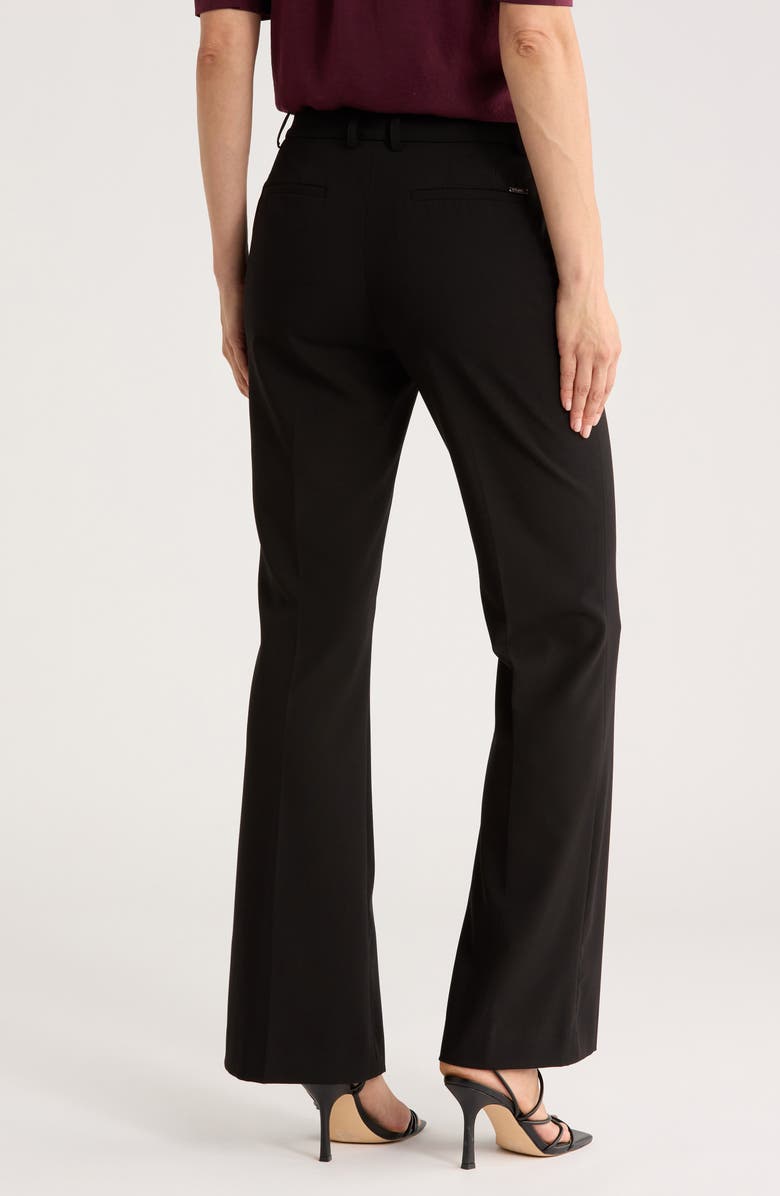 DKNY Pintuck Fit & Flare Trousers, Alternate, color, Black