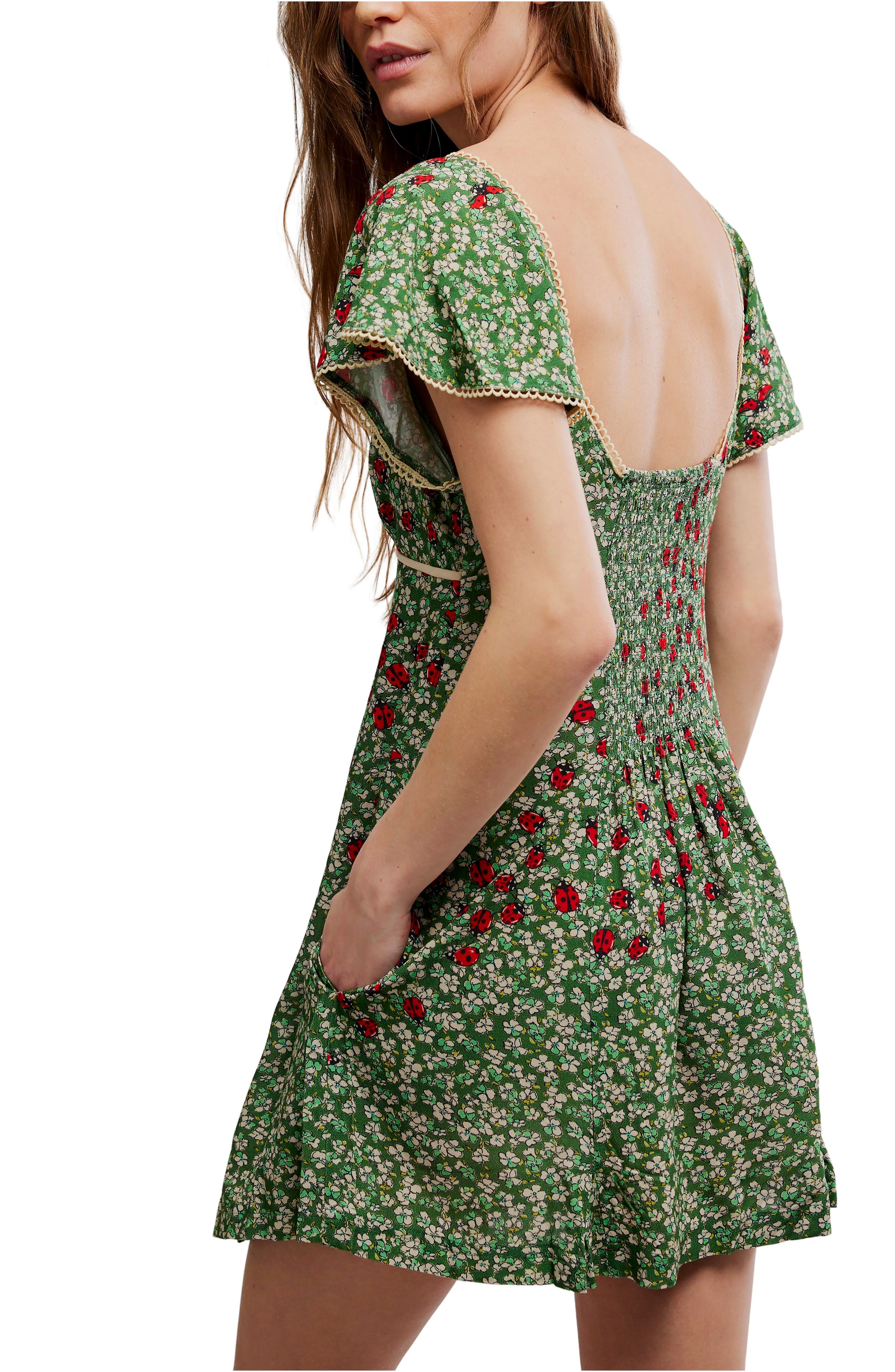 Backroads Floral Flutter Sleeve Mini Sundress - image 2