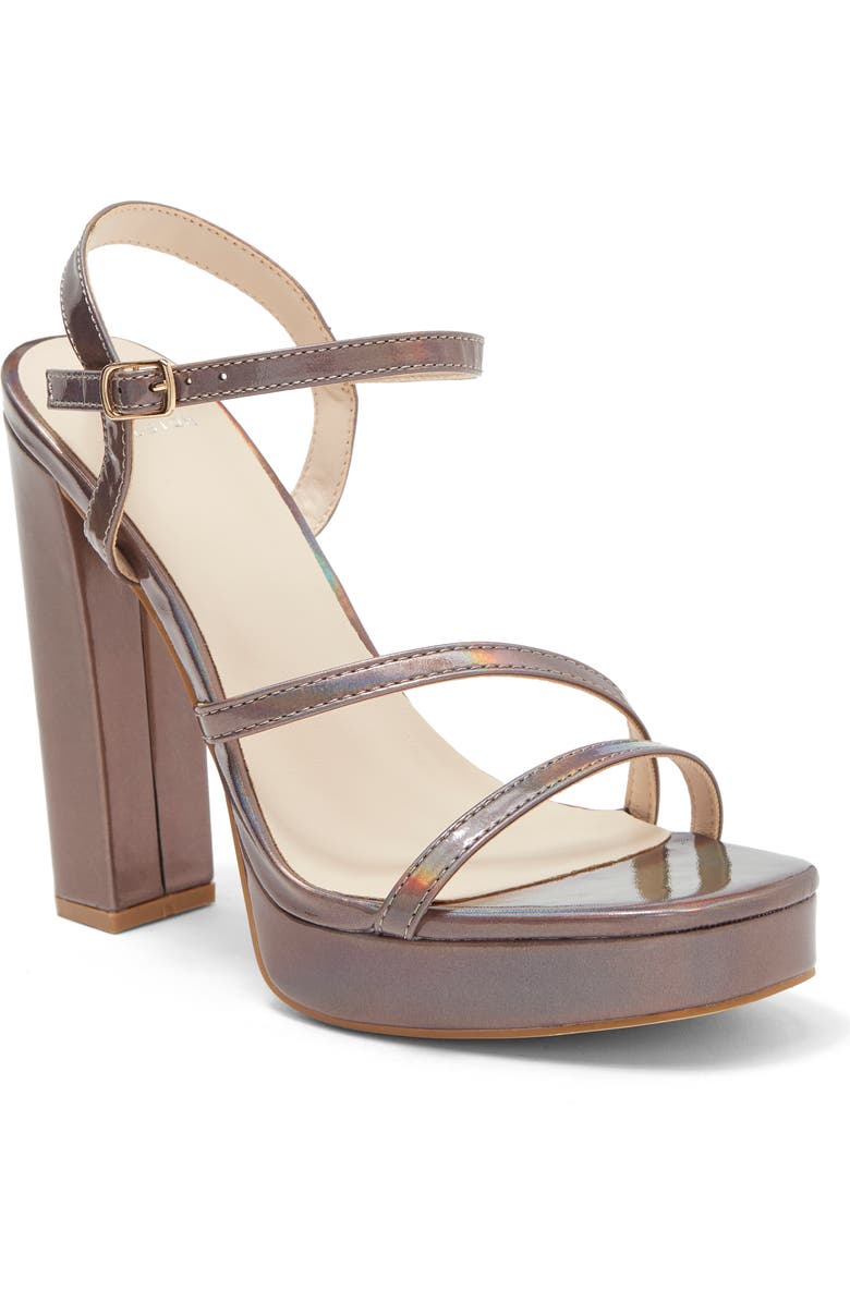 H HALSTON Sardinia Peep Toe Platform Sandal, Main, color,