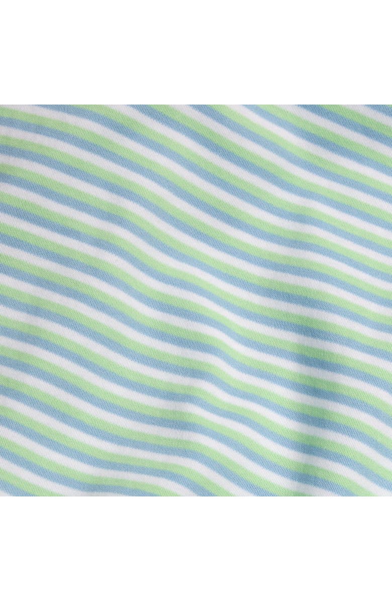 Little English Angel Sleeve Peter Pan Bubble, Alternate, color, Greenview Stripe