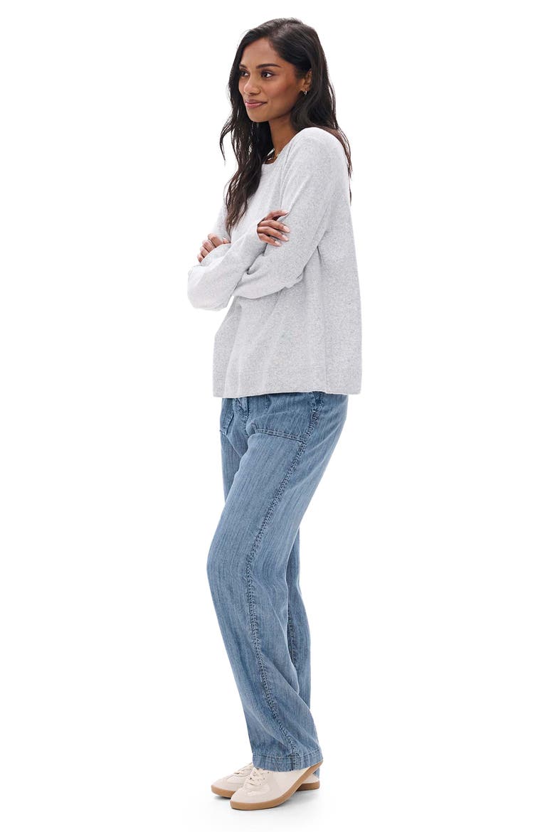 Boyfriend Sweater, Alternate, color, ATHLETIC GREY