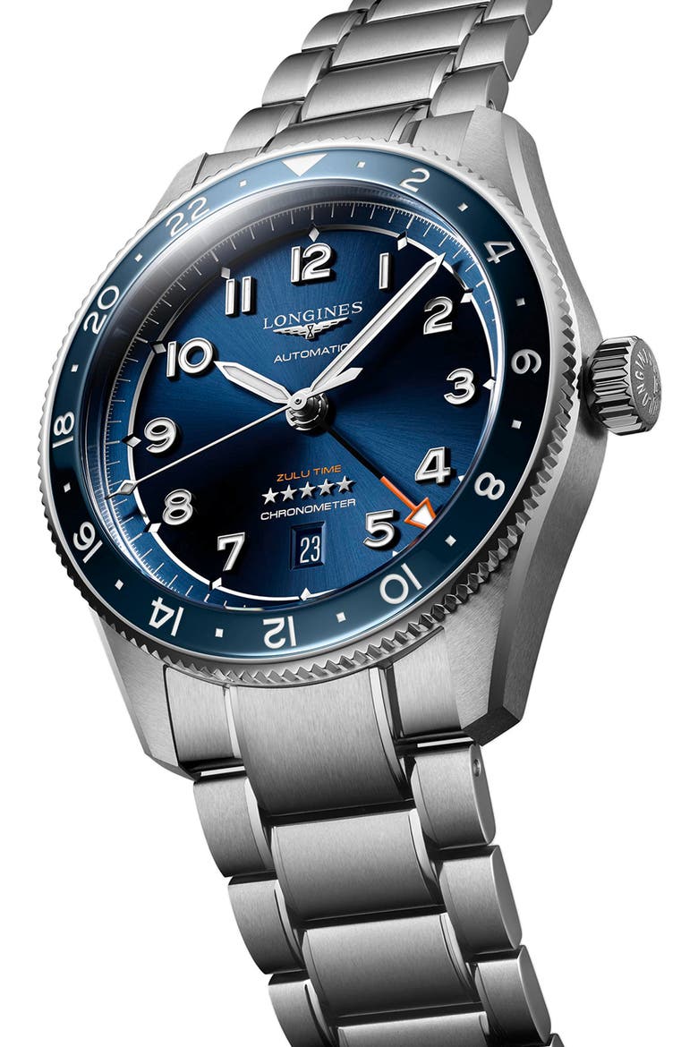 Spirit Zulu Time Bracelet Watch, 42mm, Alternate, color, BLUE