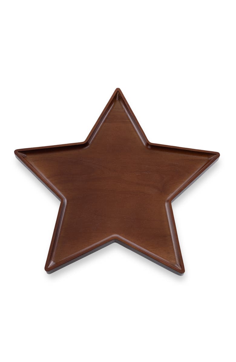 Toscana Star Serving Tray, Alternate, color, Stained Parawood