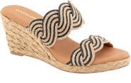André Assous Nitra Twist Espadrille Platform Wedge Sandal