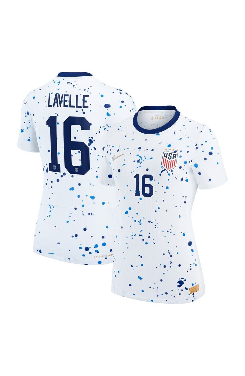 Nike Women's Nike Rose Lavelle White USWNT 2023 Home Authentic Jersey, Main, color, 