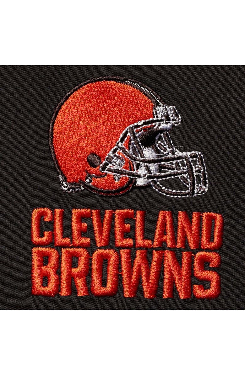 DUNBROOKE Men's Dunbrooke Black/Gray Cleveland Browns Big & Tall Alpha Full-Zip Hoodie Jacket, Alternate, color, 