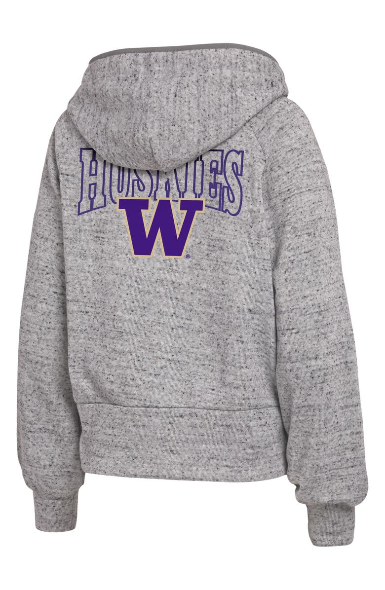 WEAR by Erin Andrews College Football Speckled Fleece Zip-Up Hoodie, Alternate, color, 