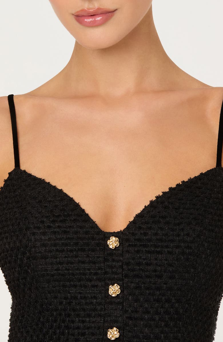 ASTR the Label Paislee Texture Peplum Top, Alternate, color, Black