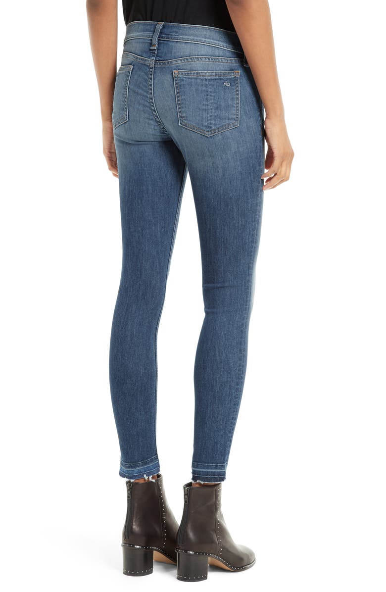 rag & bone/JEAN Capri Skinny Jeans, Alternate, color, 