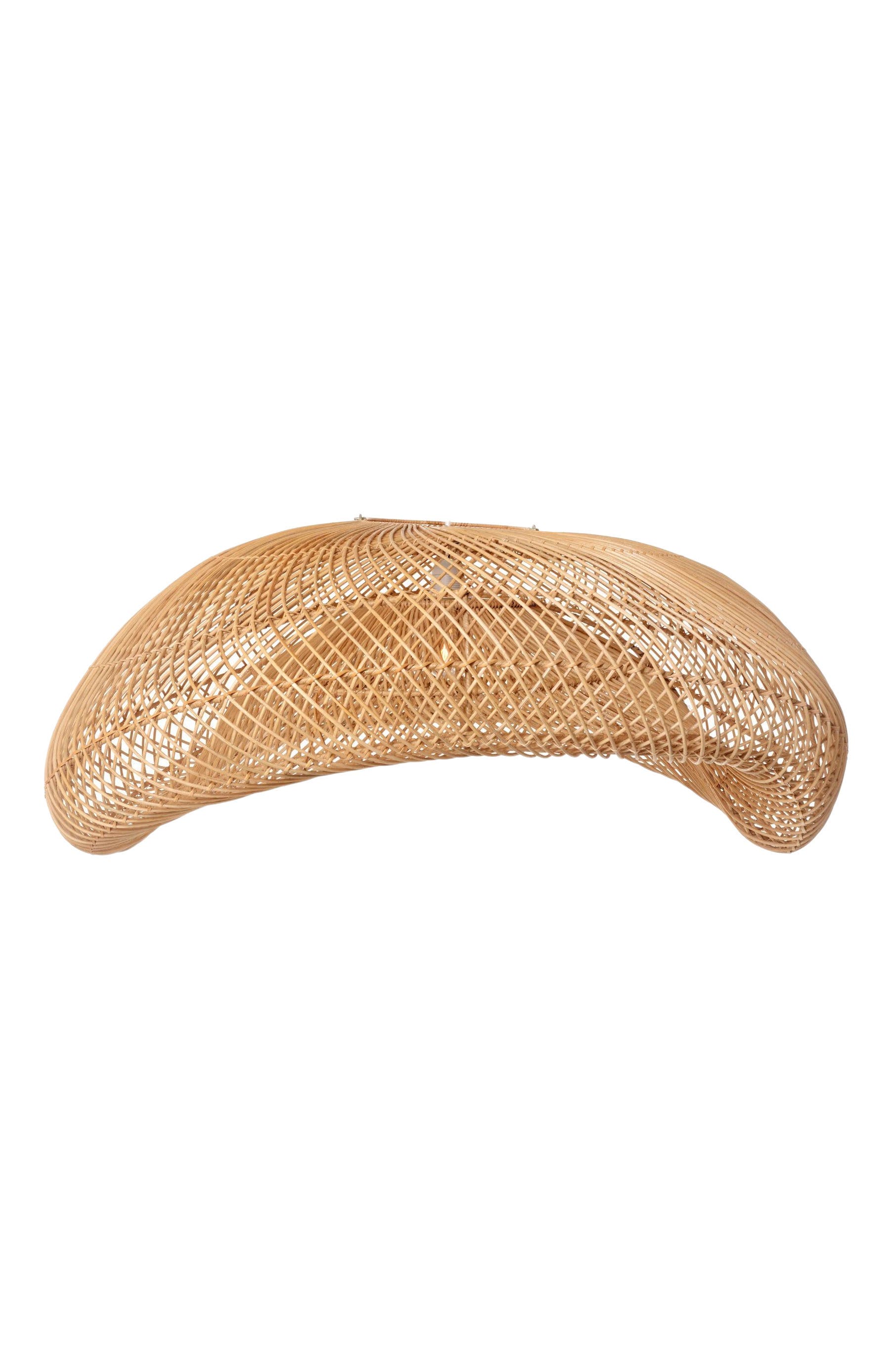 The Artisan & Company Rattan Arch Wavy Pendant Light - Thumbnail 2