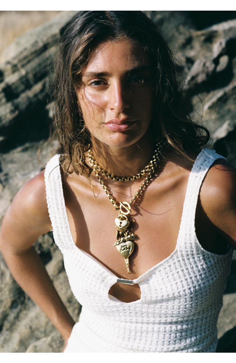 sccollection August Necklace, Alternate, color, Gold