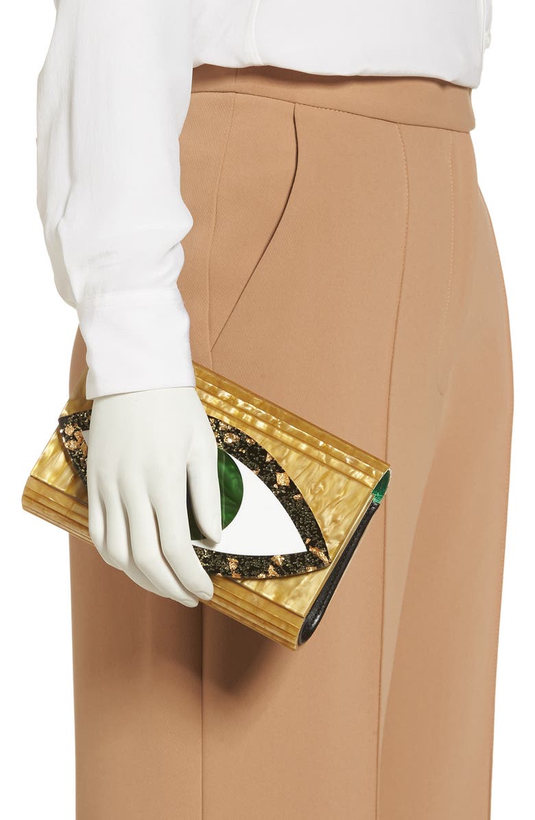 Kurt Geiger London Eye Party Envelope Clutch, Alternate, color,