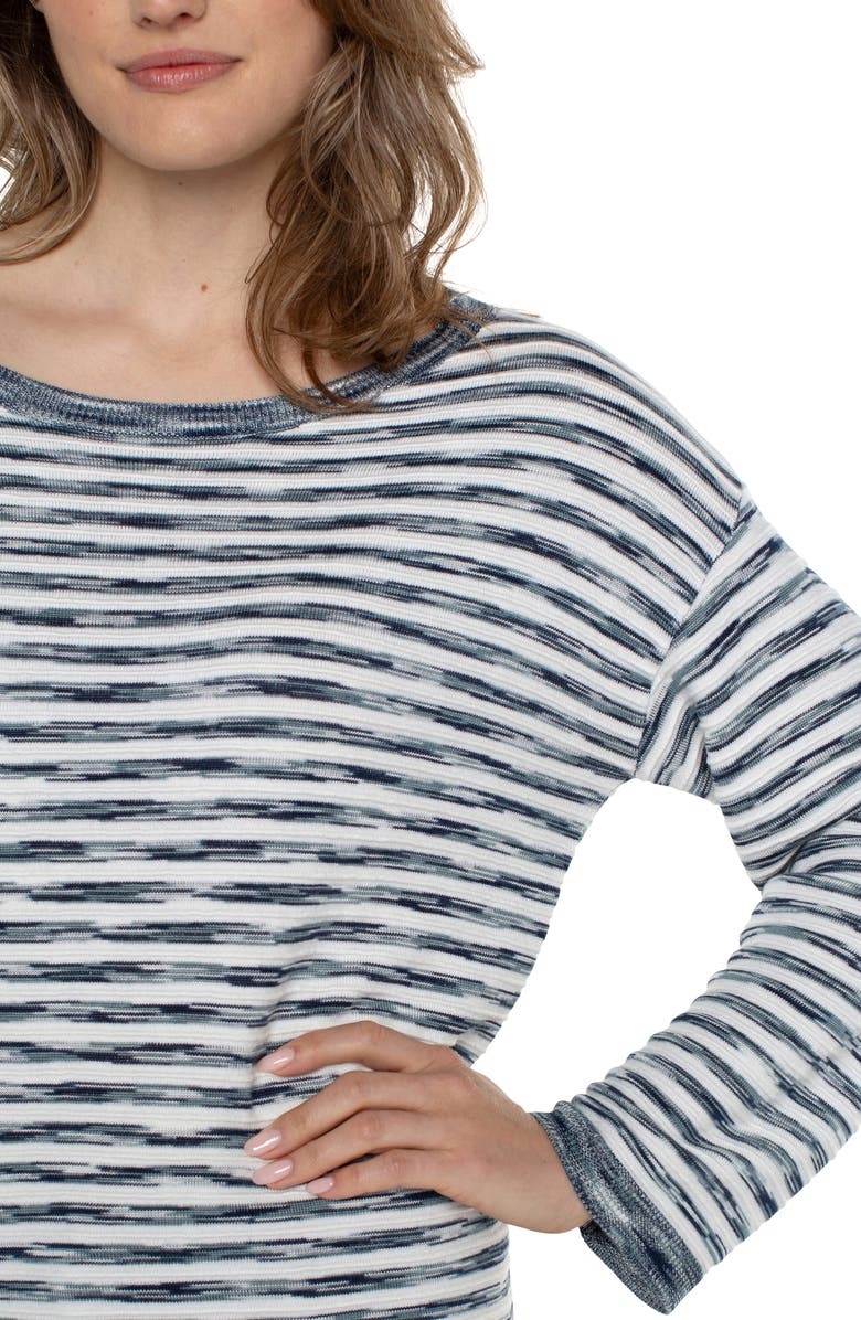 Liverpool Los Angeles Stripe Sweater, Alternate, color, 