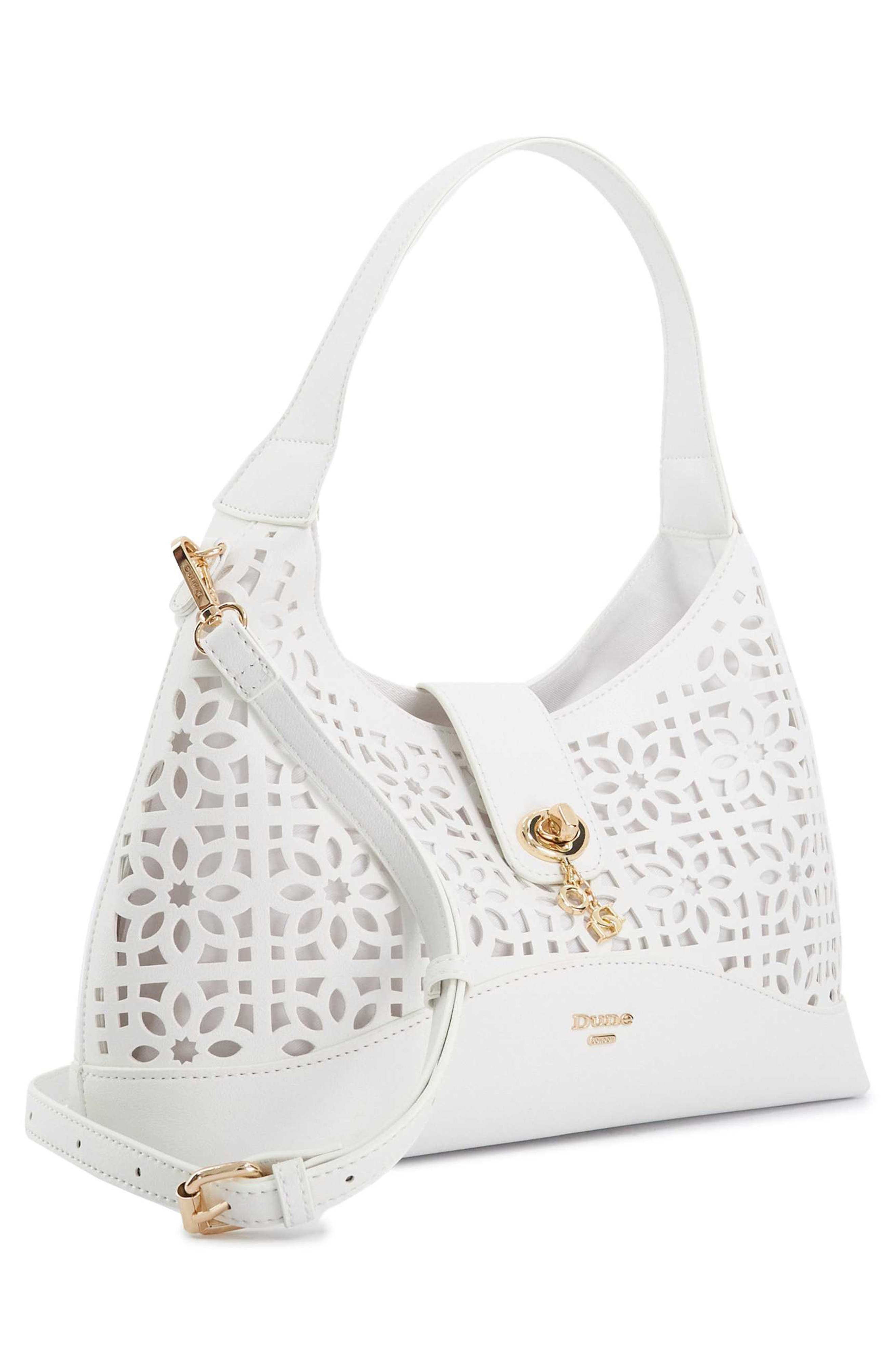Dune London Dlaser Shoulder Bag, Alternate, color, White
