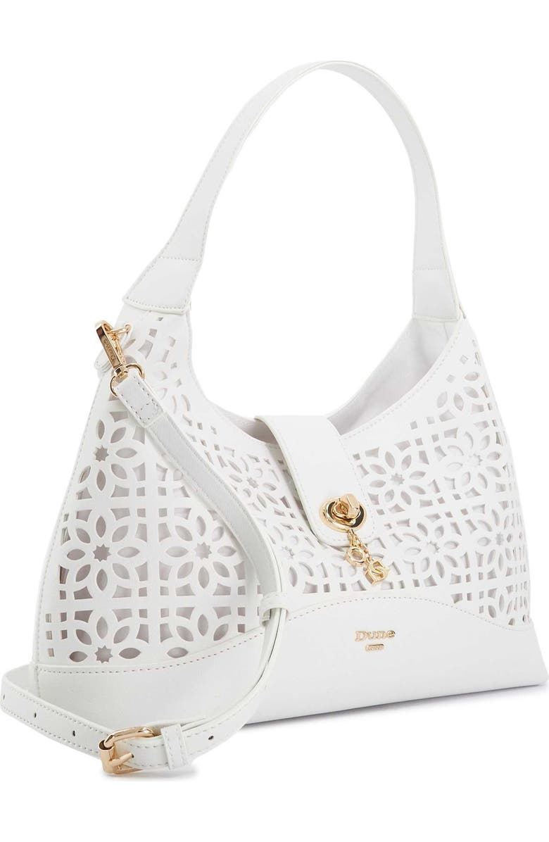 Dune London Dlaser Shoulder Bag, Alternate, color, White