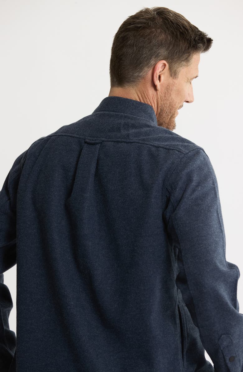 JACHS Brushed Knit Shirt Jacket, Alternate, color, Navy