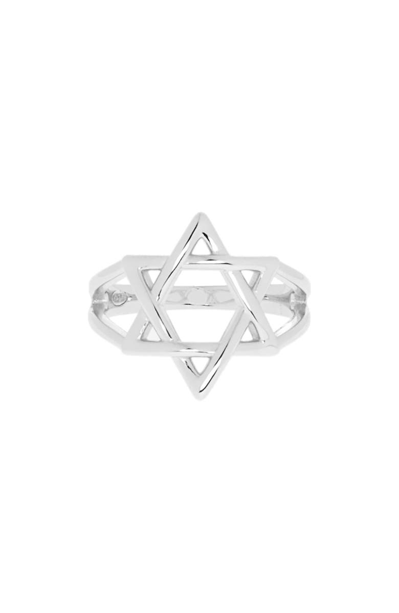 MARLYN SCHIFF Star of David Ring, Main, color, Sterling Silver