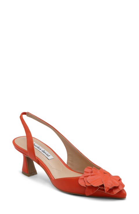 Alias Slingback Half d'Orsay Pointed Toe Pump (Women)