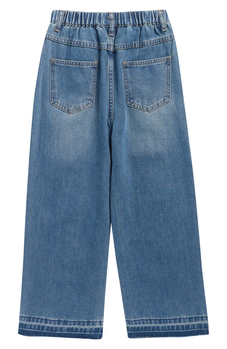 Doe A Dear Kids' Embellished Wide Leg Jeans, Alternate, color, 