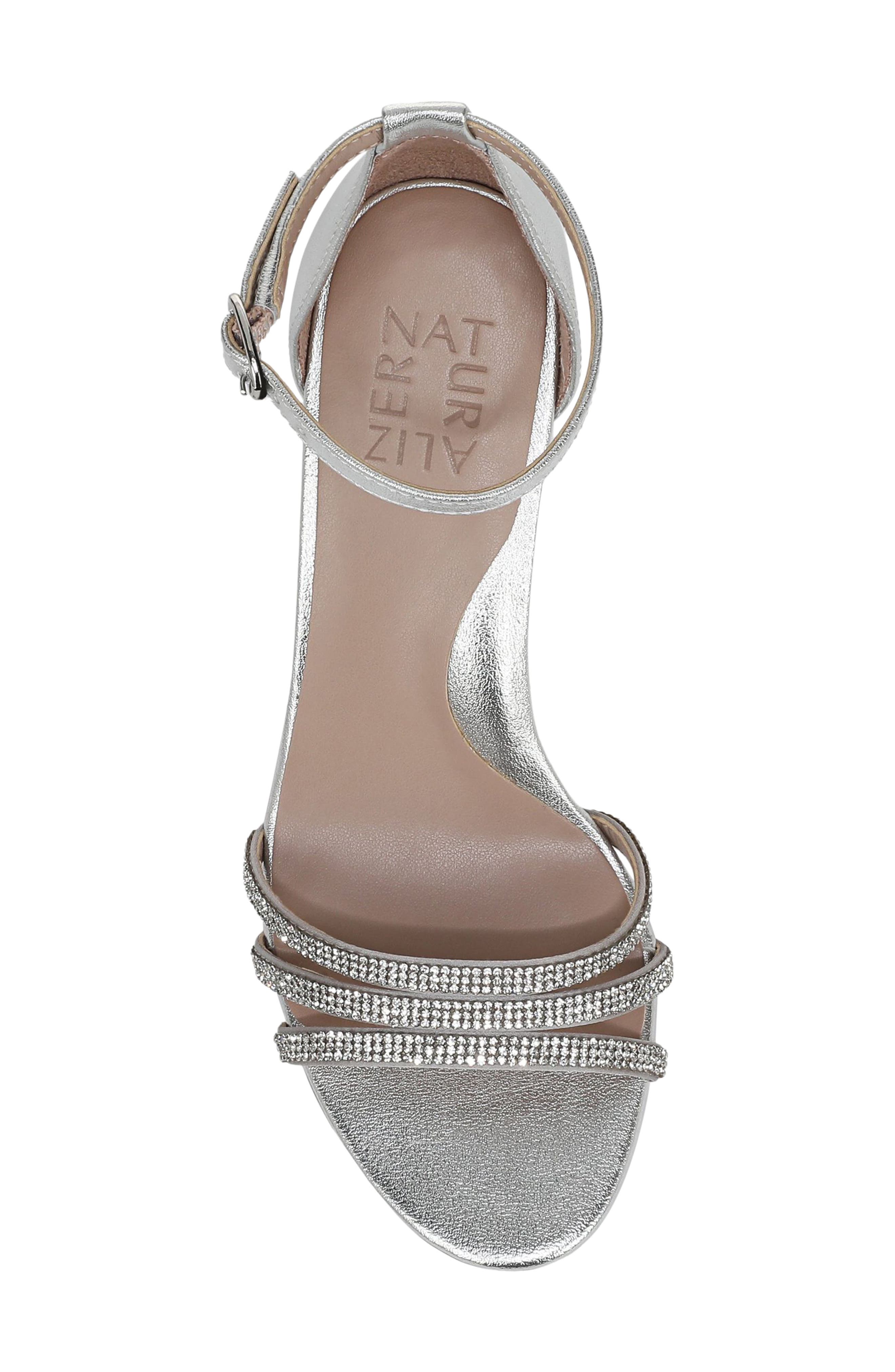 Naturalizer Heidi 2 Sandal, Alternate, color, Silver Satin