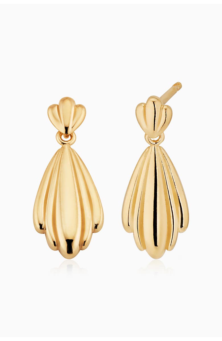 Oradina 14K Yellow Gold Galleria Drop Earrings, Main, color, Yellow Gold