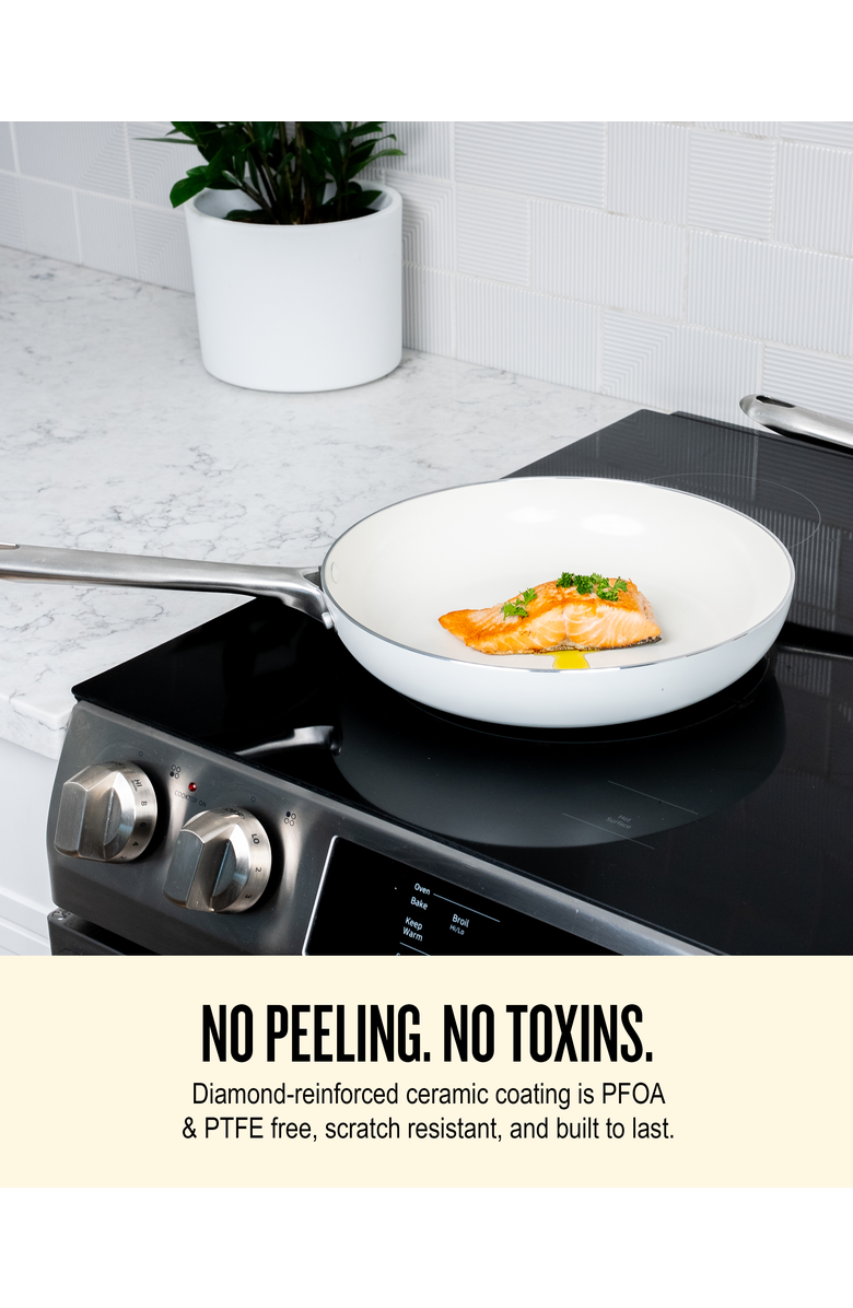 Alva Mobi 8-Piece Nonstick Cookware Set, Alternate, color, Cannoli Cream