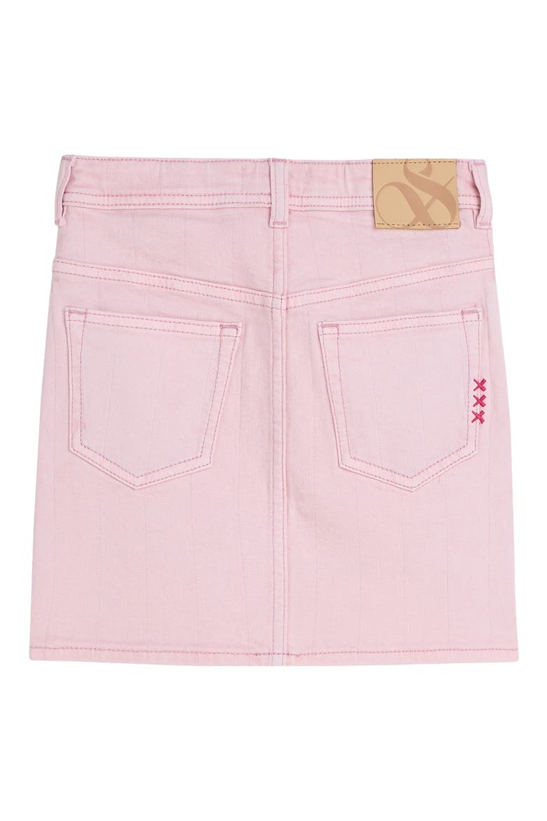 Kids' Denim Skirt, Alternate, color, LILAC SNOW