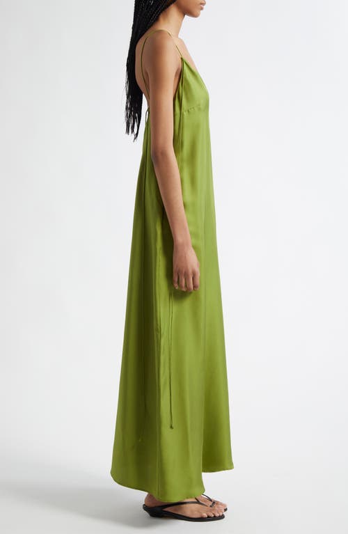Shop Rohe Róhe Silk Slipdress In Garden Green