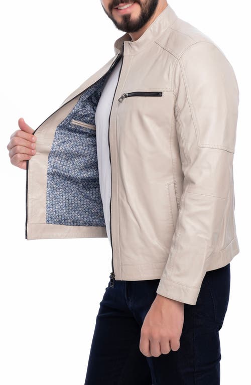 Vellapais Soft Leather Jacket In Beige