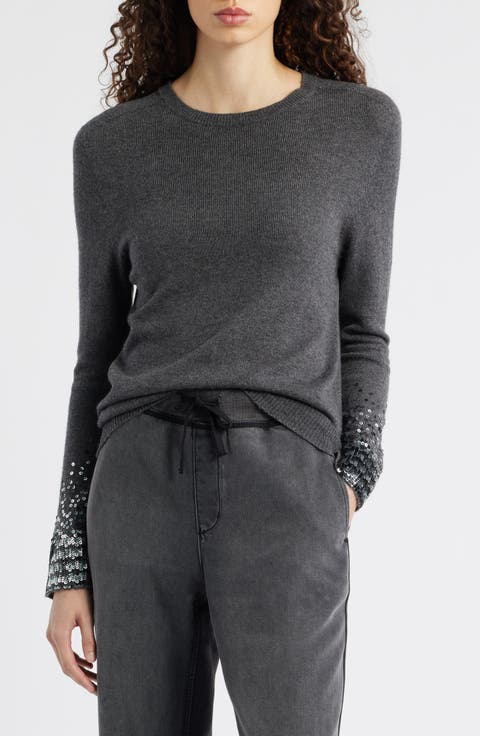 Lainey Sequin Cuff Sweater