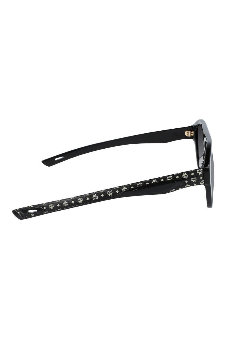 57mm Sport Navigator Sunglasses, Alternate, color, BLACK/ BLACK VISETOS